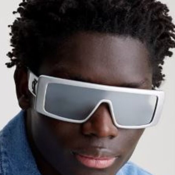 💎✨BRAND NEW✨💎Calvin Klein  Silver Browline Unisex Sunglasses - Picture 6 of 6